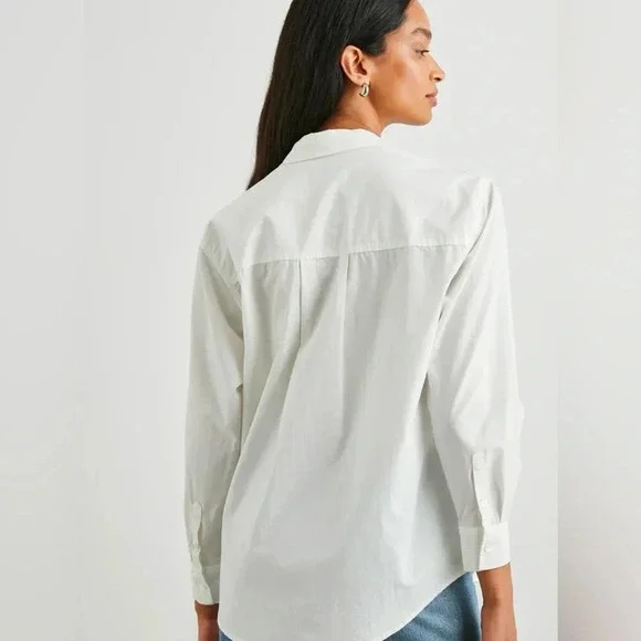 Rails Women’s Arlo White Long Sleeve Button Down Size M - Picture 2 of 13